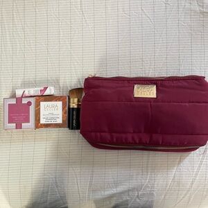 Laura Geller Deep Red Cosmetic Bag